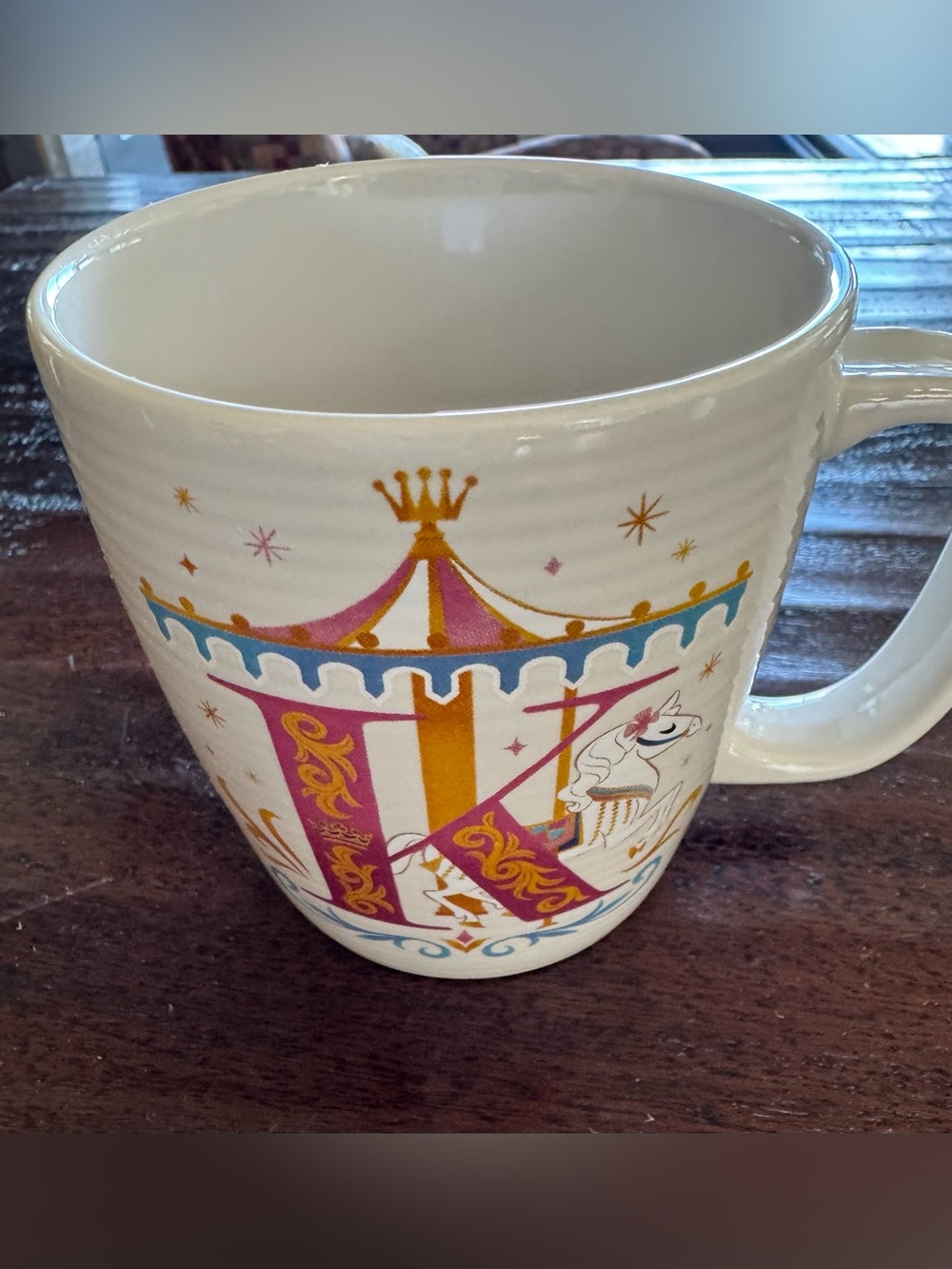 Like New, Disney Parks 2020 Monogram ABC “K” is for King Arthur Carousel Mug